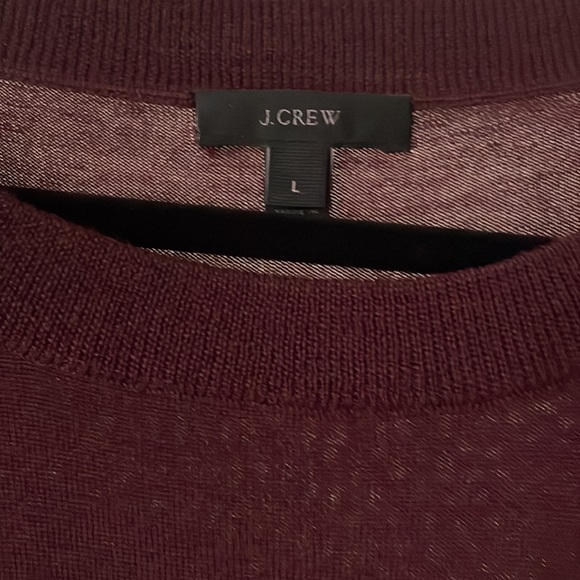 J. Crew Merino metallic stripe sweater L - Picture 2 of 3